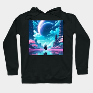 Fantasy cosmic landscape Hoodie